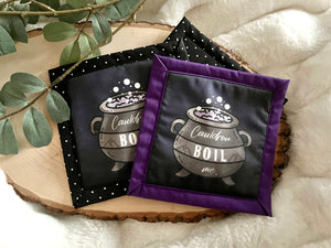 "Cauldron, Boil Me," Mug Rug