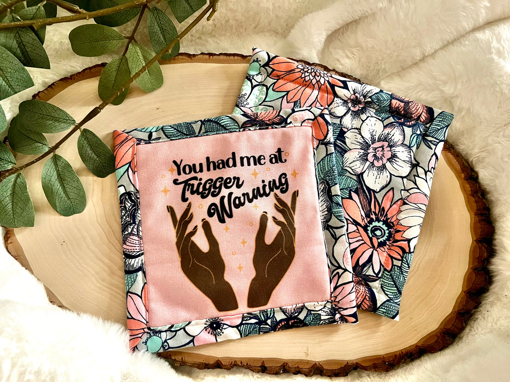 “Trigger Warning” Mug Rug