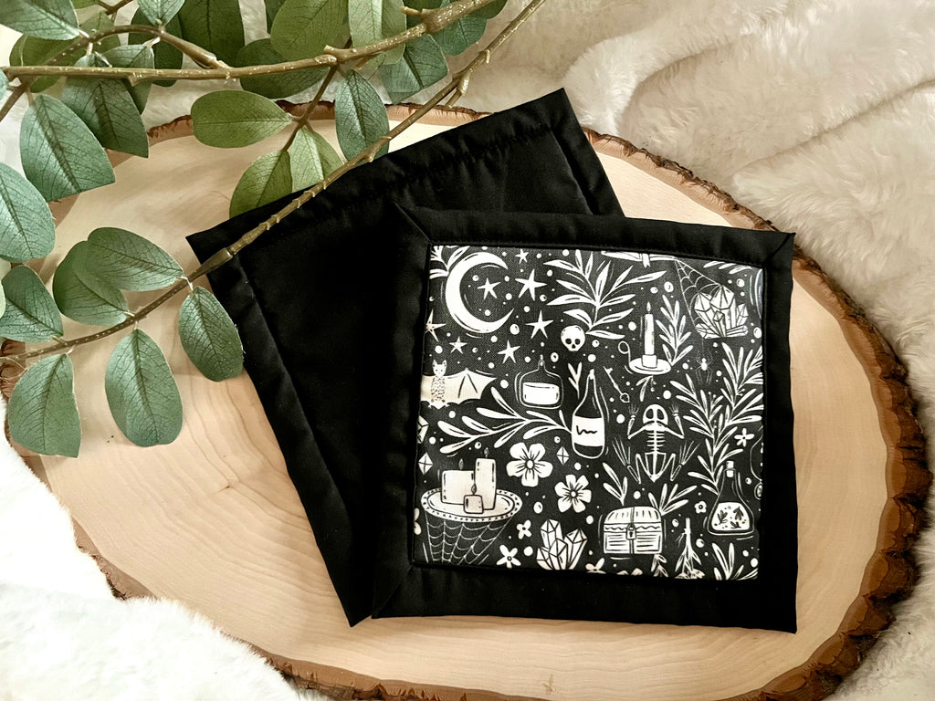 “Spooky witchy things” Mug Rug