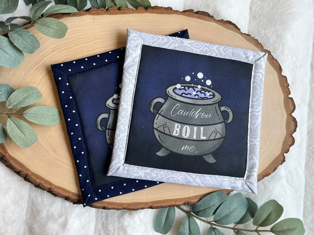 "Cauldron, Boil Me," Mug Rug