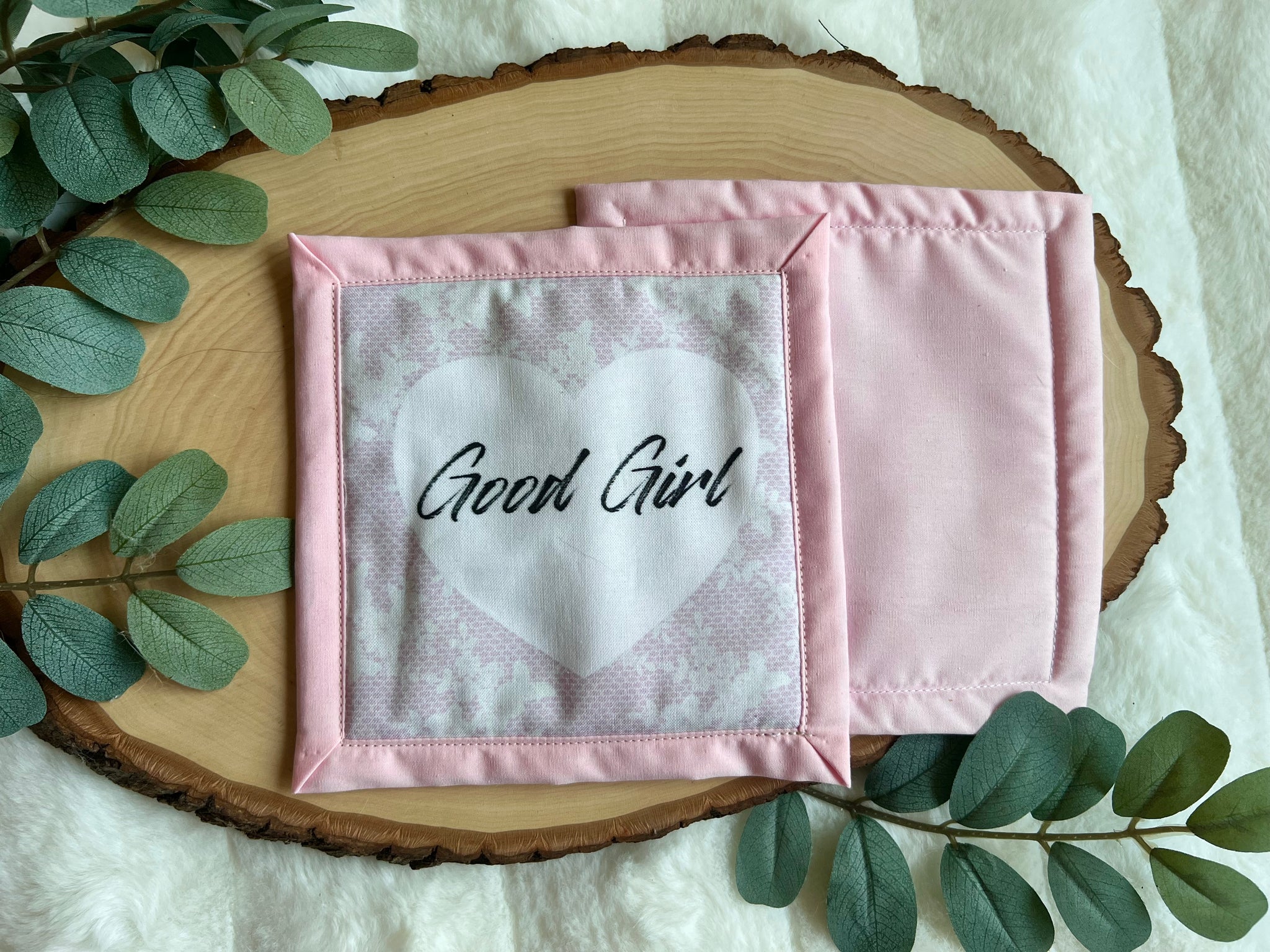 “Good Girl” Mug Rug