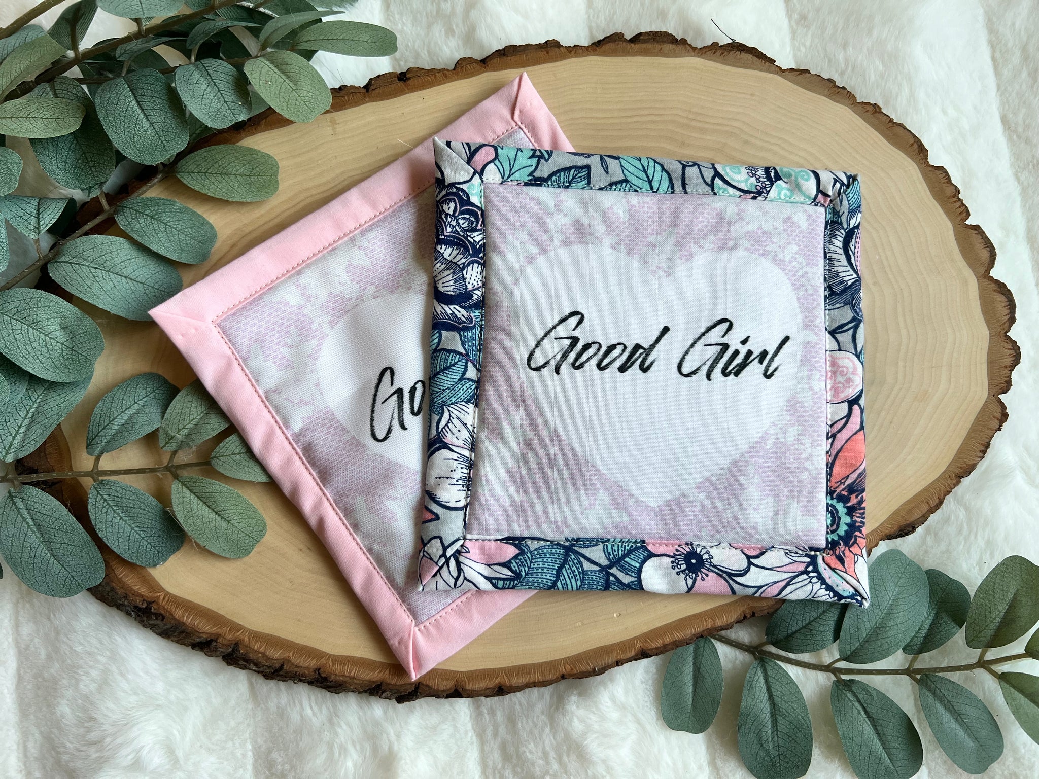 “Good Girl” Mug Rug