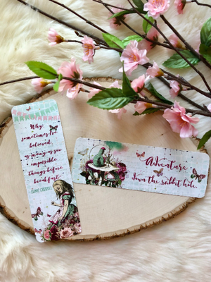 "Alice's Adventures" Double Sided Bookmark