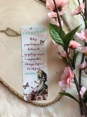 "Alice's Adventures" Double Sided Bookmark