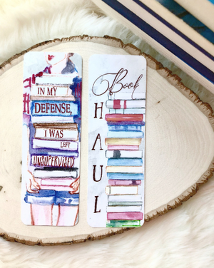 "Book Haul" Double Sided Bookmark