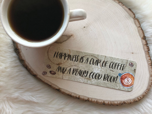 "Coffee and Books" Double Sided Bookmark