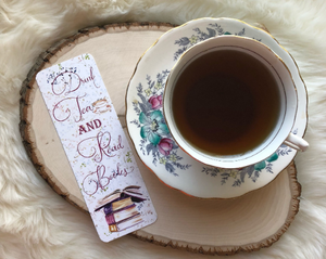 "Tea and Books" Double Sided Bookmark