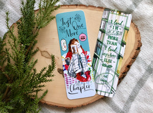 "Just One More Chapter" Double Sided Bookmark