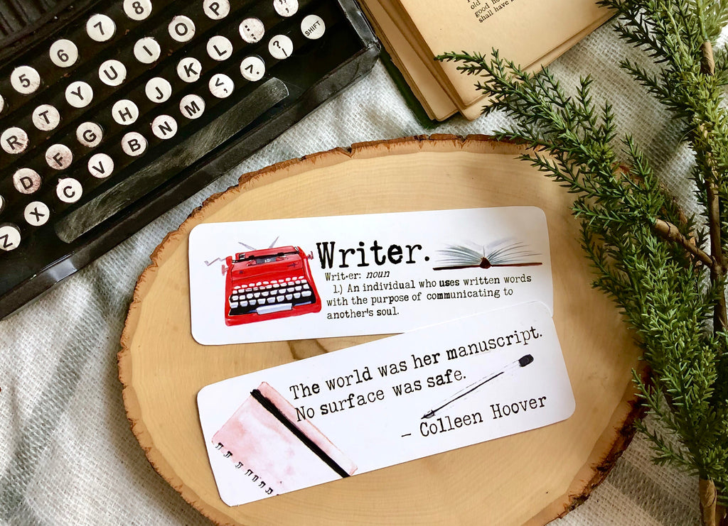"Writer" Double Sided Bookmark