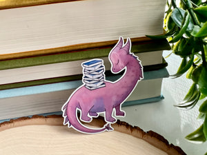 "Book Dragon" - Vinyl Sticker