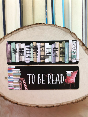 "To Be Read" Double Sided Bookmark